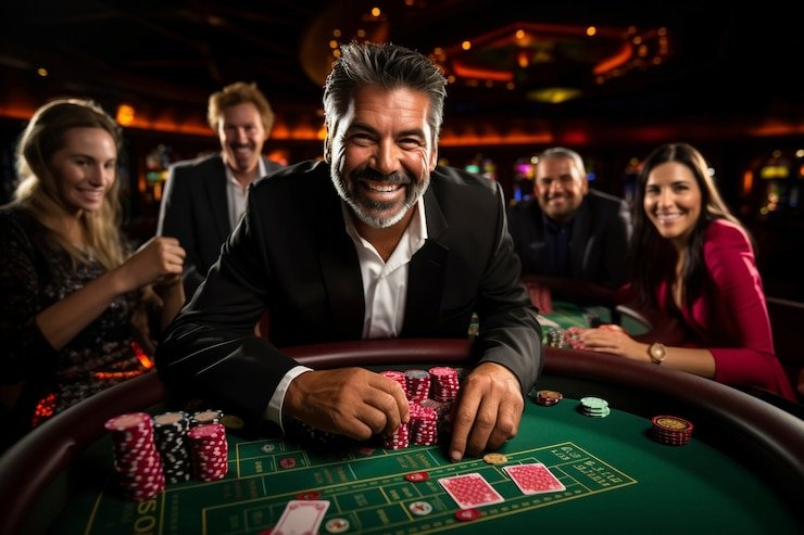Dealer dan meja Live Sic Bo di studio casino indo 777